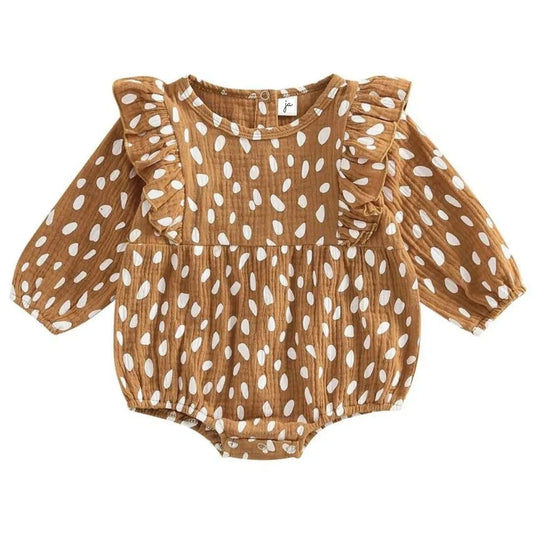 Jennifer Ann - Bubble Romper - fawn
