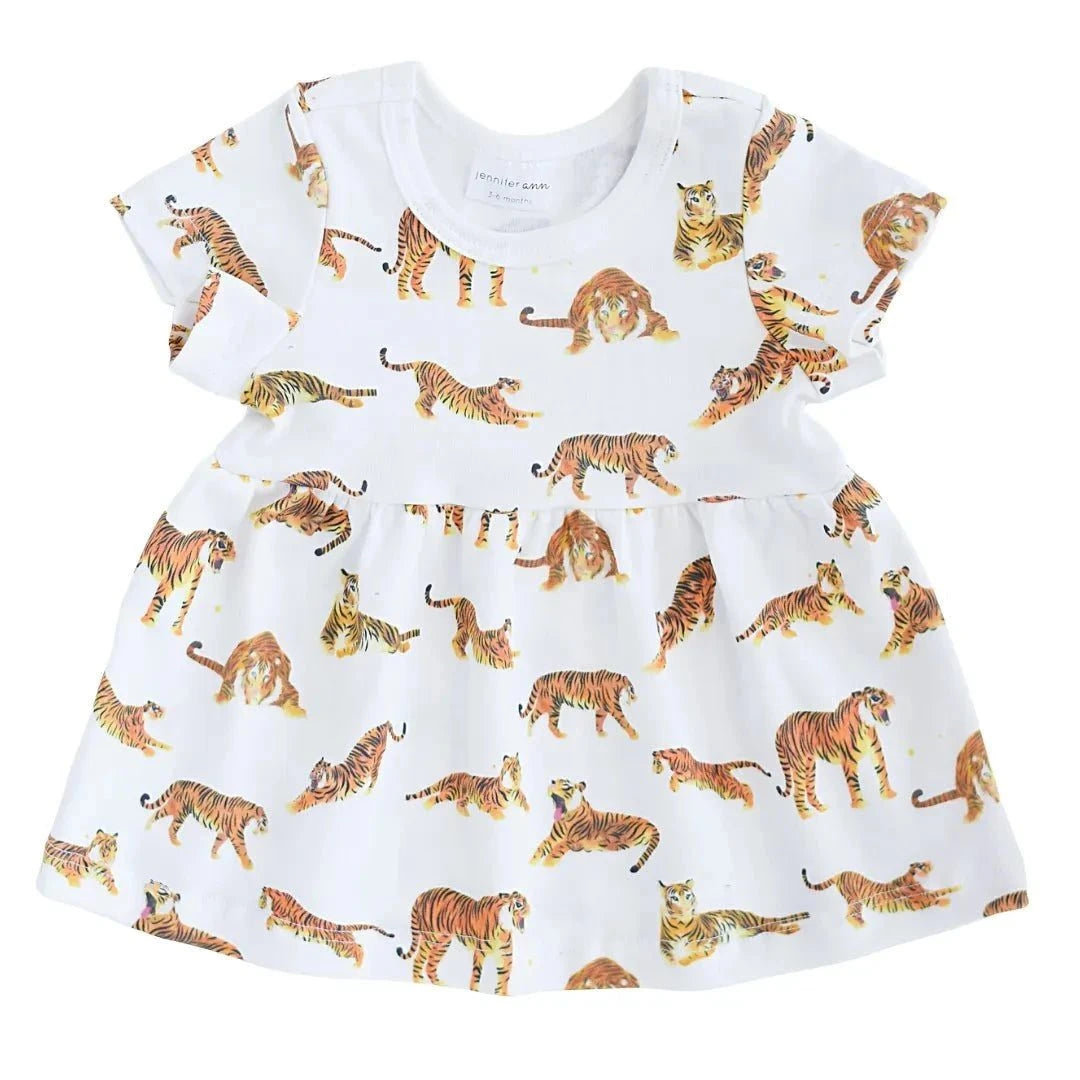 Jennifer Ann Tigers print girls dress for LSU game day