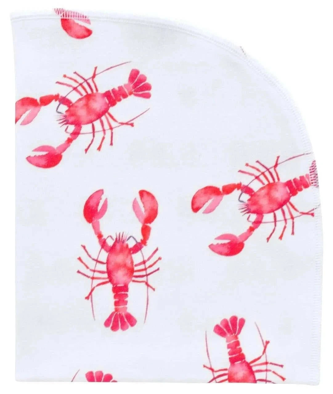Crawfish Organic Blanket swaddle front view