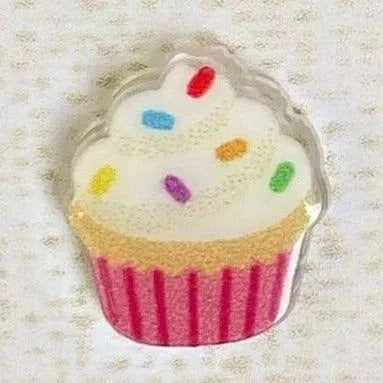 Birthday Cupcake Earrings accessory back view