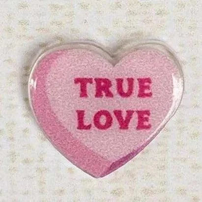 Conversation Heart Earrings accessory back view