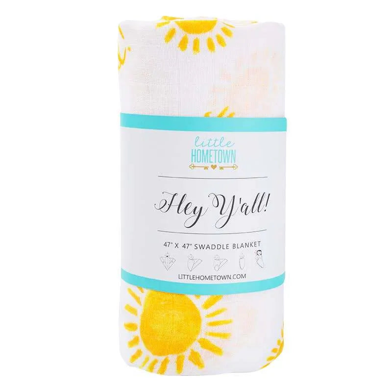 Little Hometown - Hey Y’all Swaddle Blanket