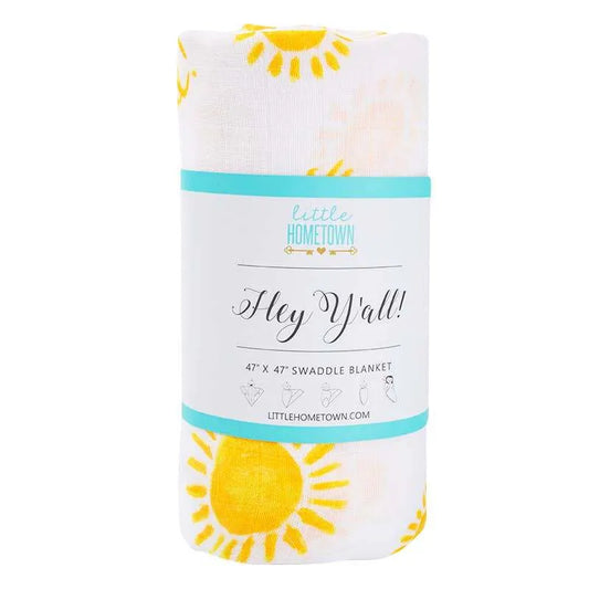 Little Hometown - Hey Y’all Swaddle Blanket