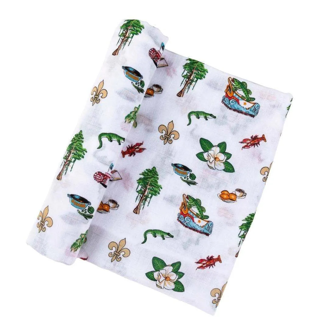 Little Hometown - Louisiana Baby Swaddle Blanket