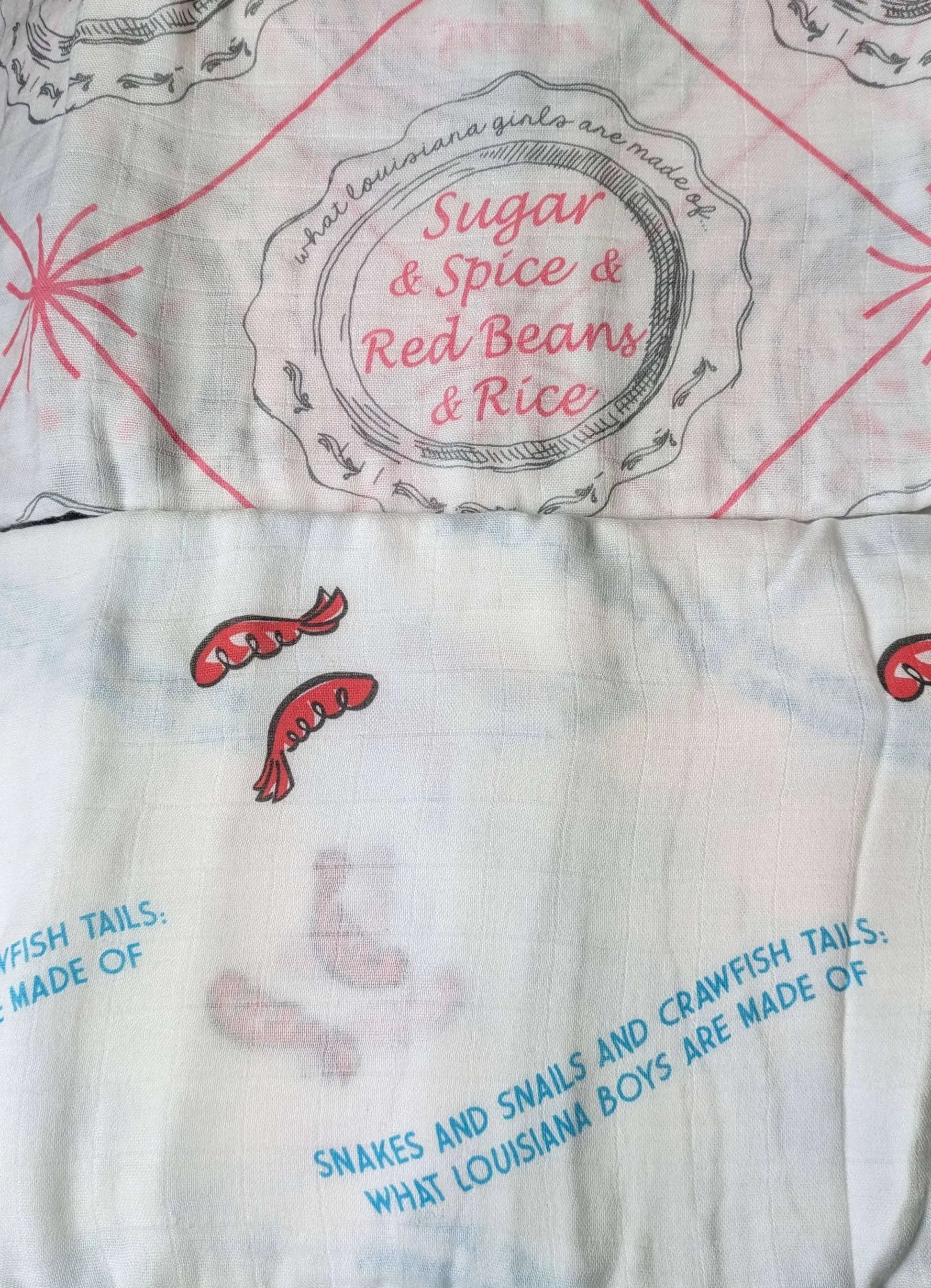 Little Hometown - Louisiana Girls Swaddle Blanket