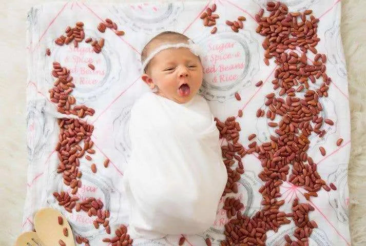 Little Hometown - Louisiana Girls Swaddle Blanket
