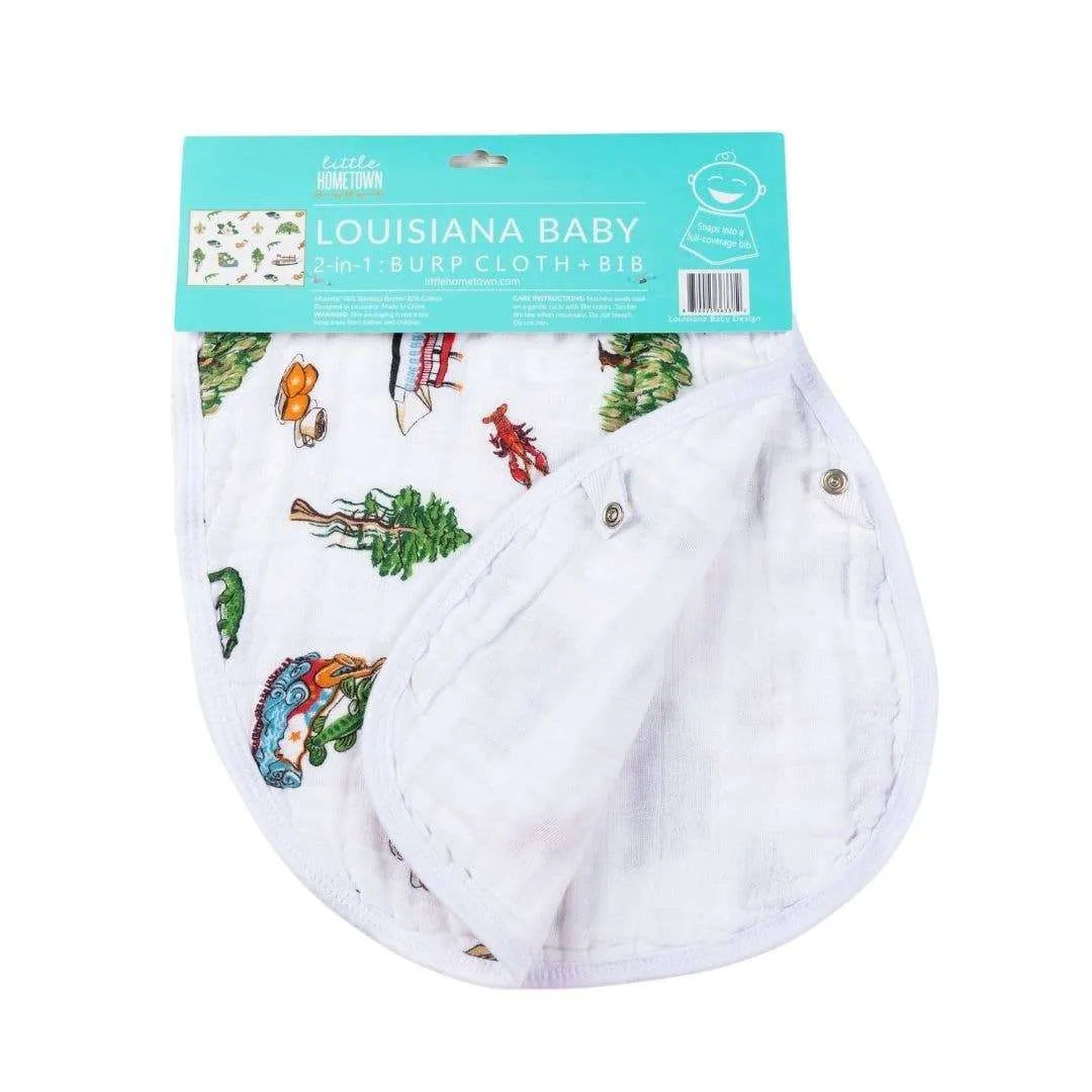 Louisiana Burp and Bib - Little Hometown