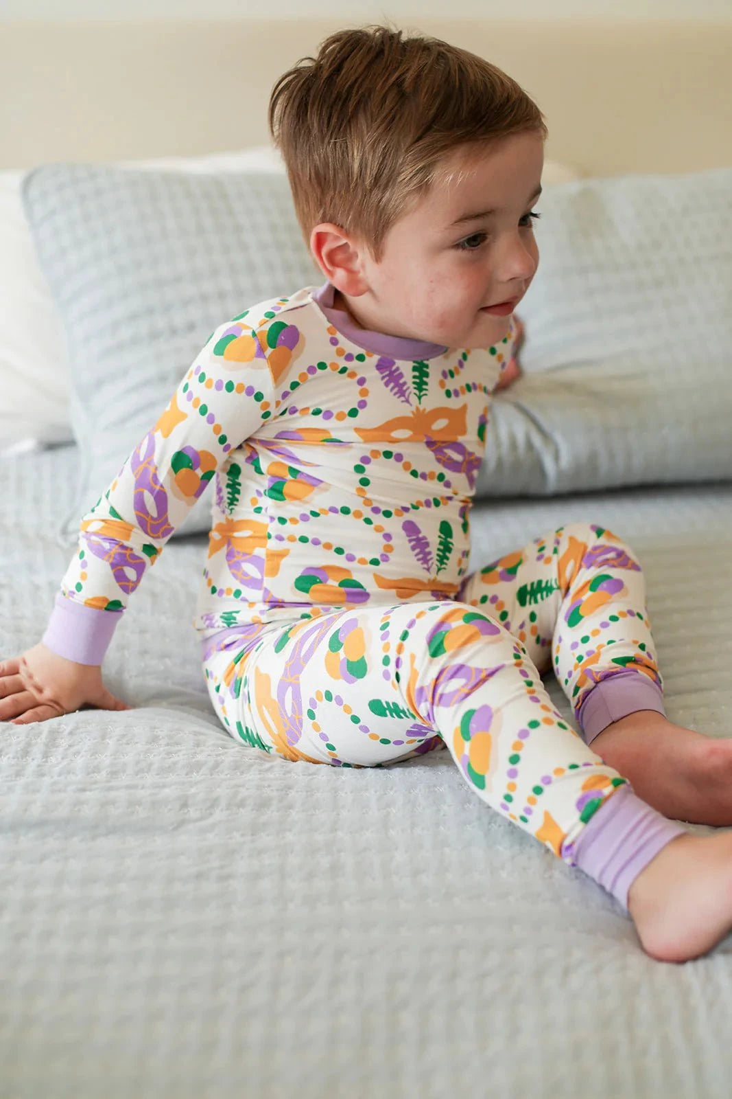 Southern Sleepies - Mardi Gras 2 Piece Bamboo Pajama Set