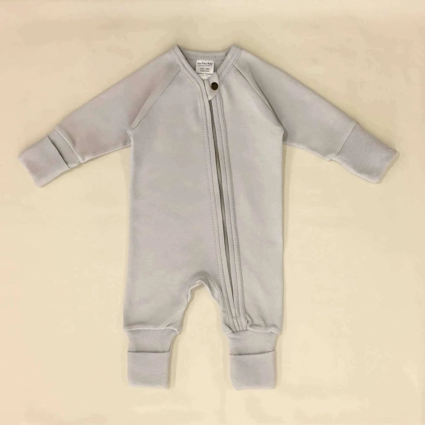 Minimalist Zip Sleep & Play Suits Granite Stone