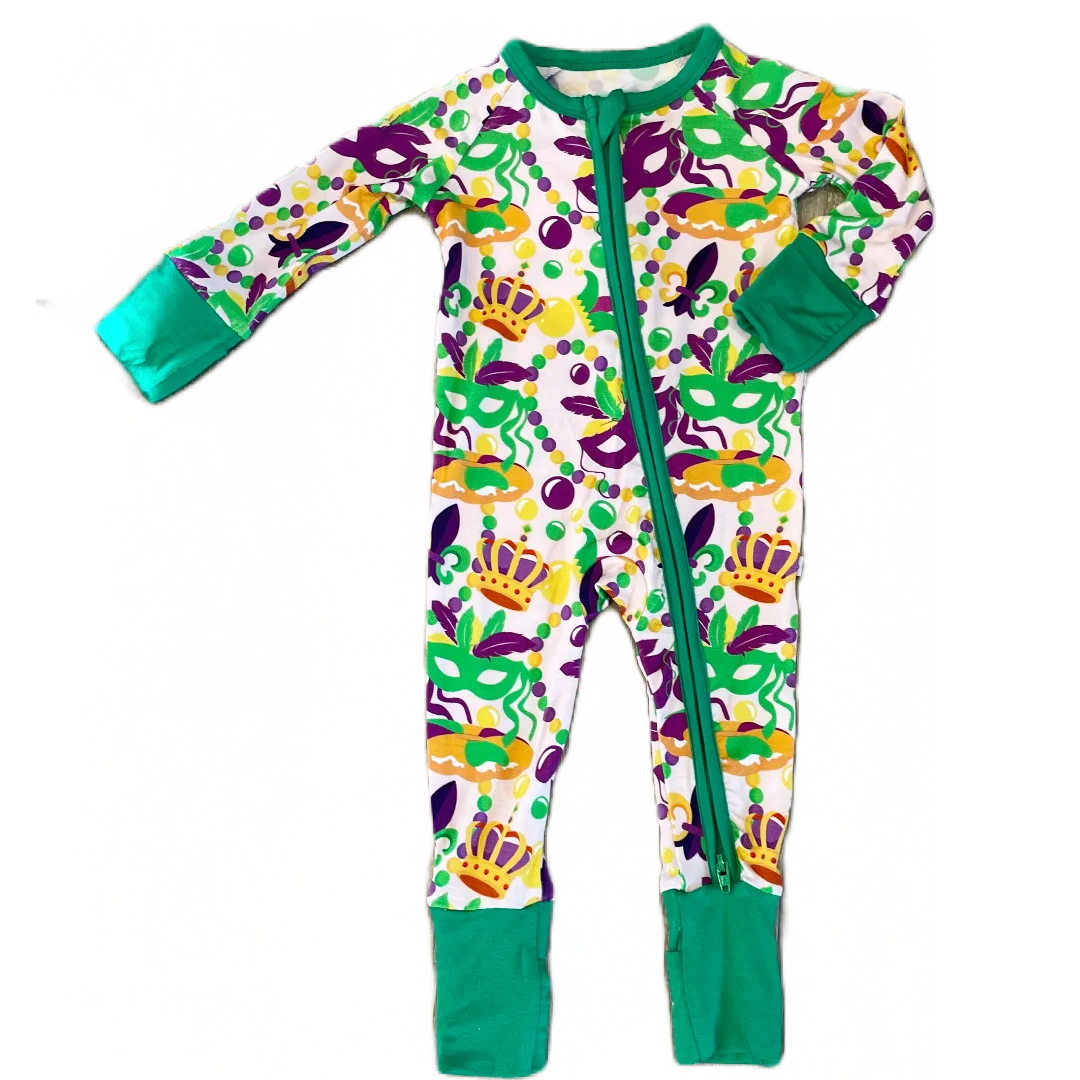 My Hometown Baby - Throw Me Something Mister! Premium Bamboo Mardi Gras Zippy