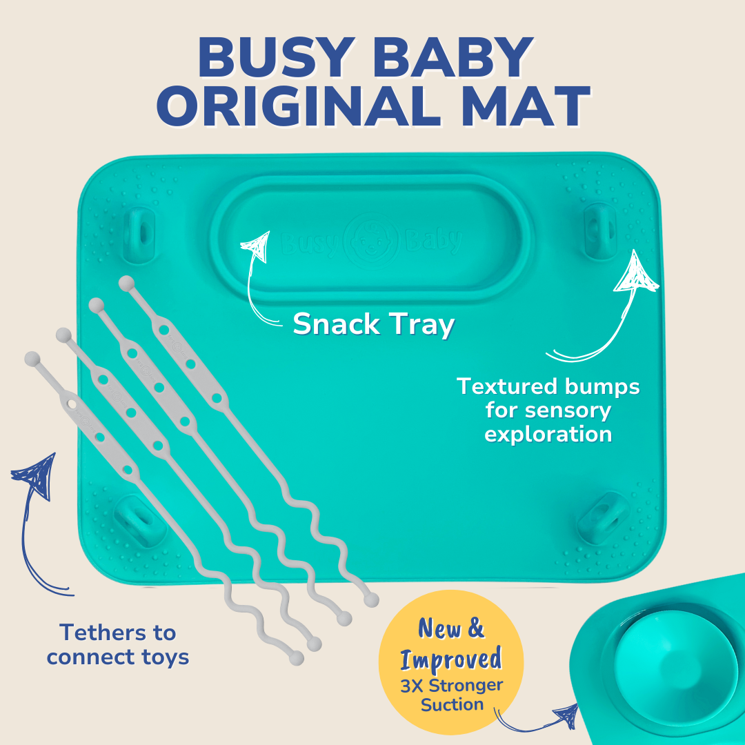 Busy Baby Mat with Toy Straps SPEARMINT