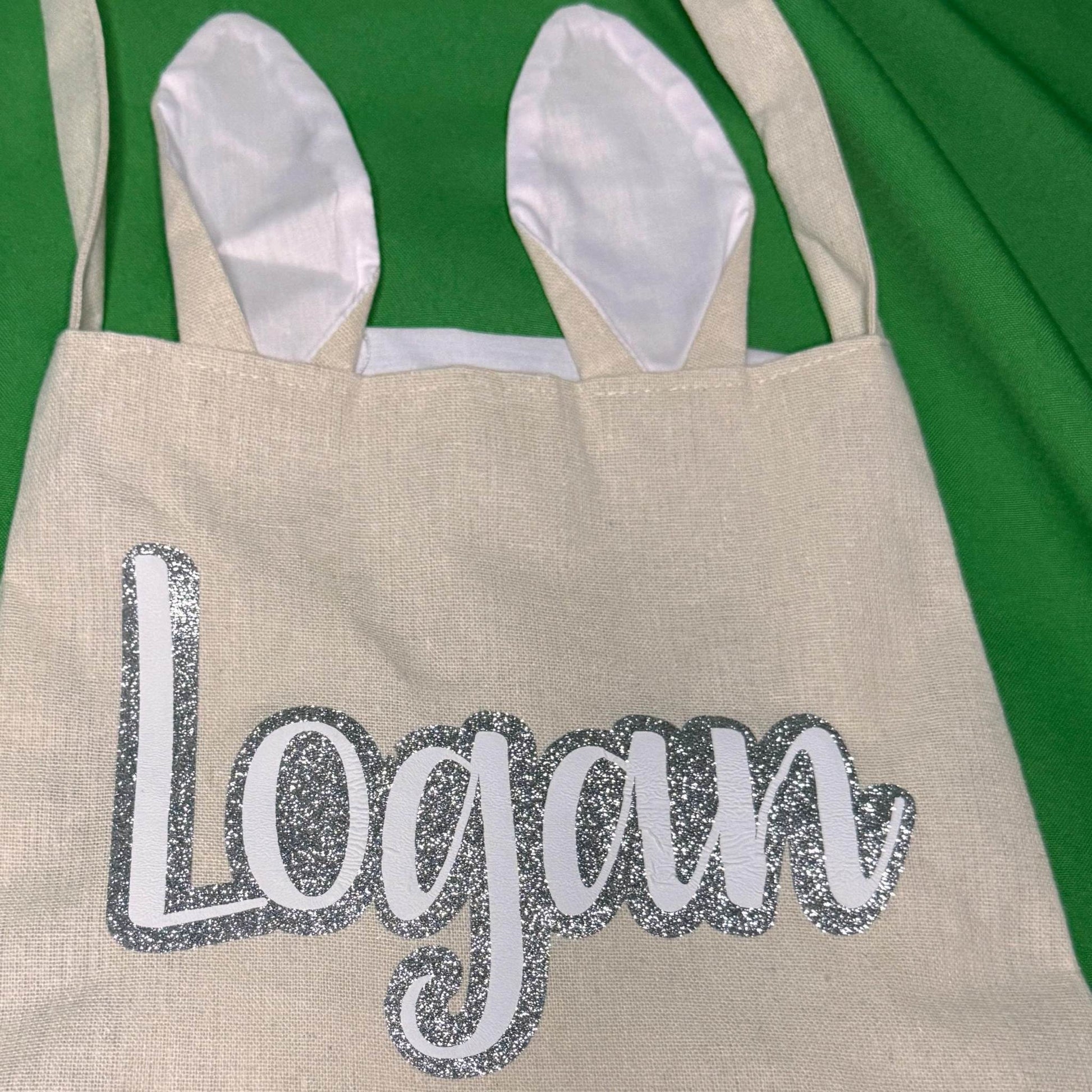 Personalized Easter Canvas Tote Bags