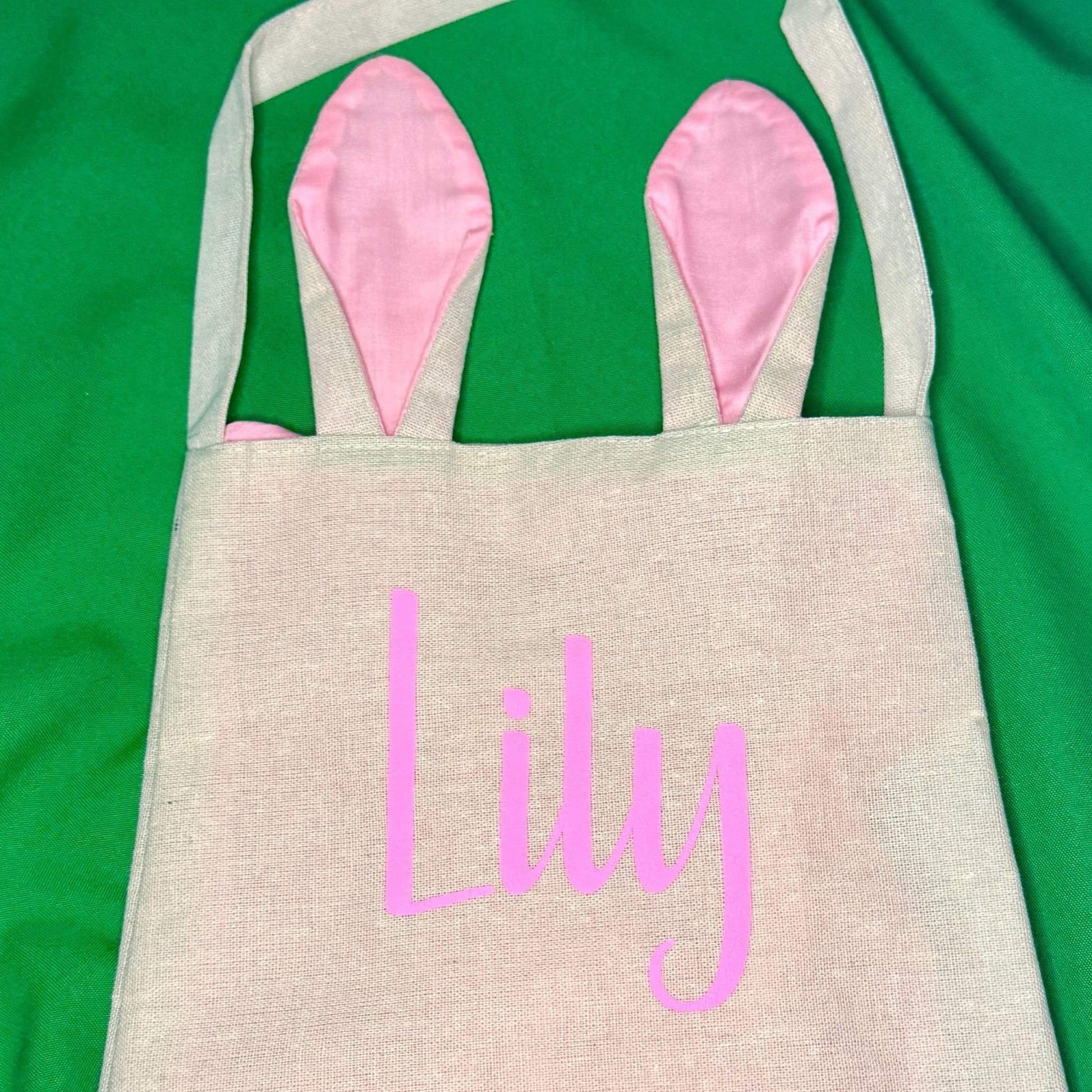 Personalized Easter Canvas Tote Bags