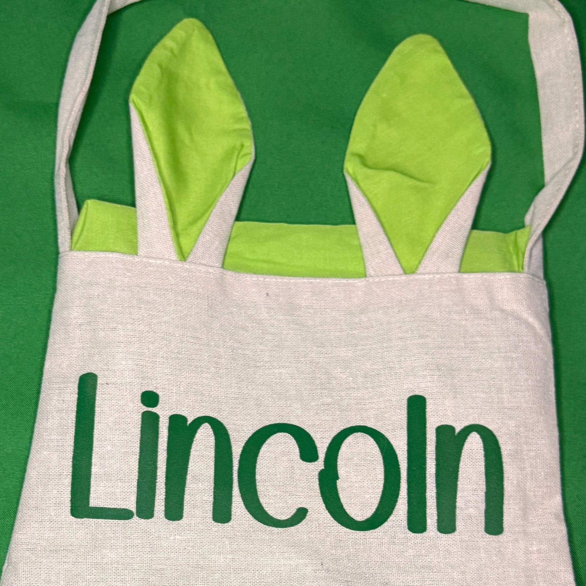 Personalized Easter Canvas Tote Bags