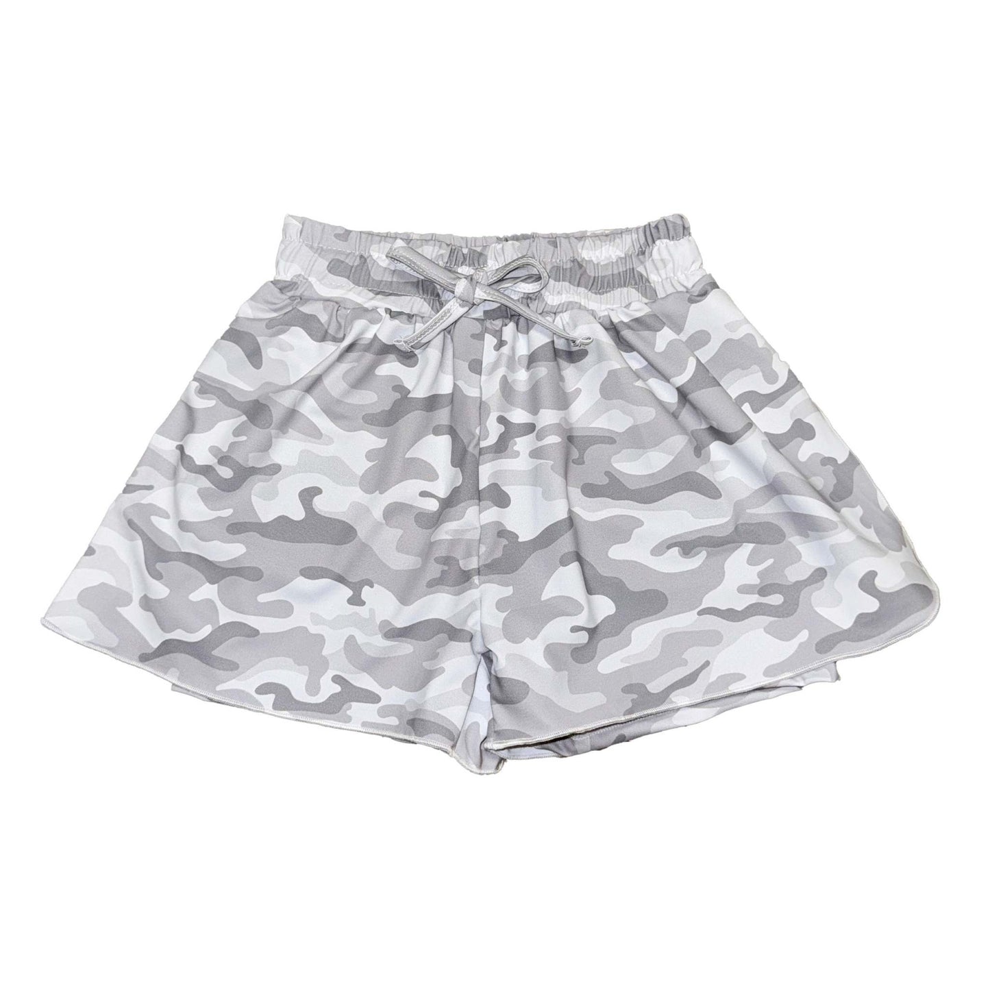 Camo Butterfly Shorts, front view