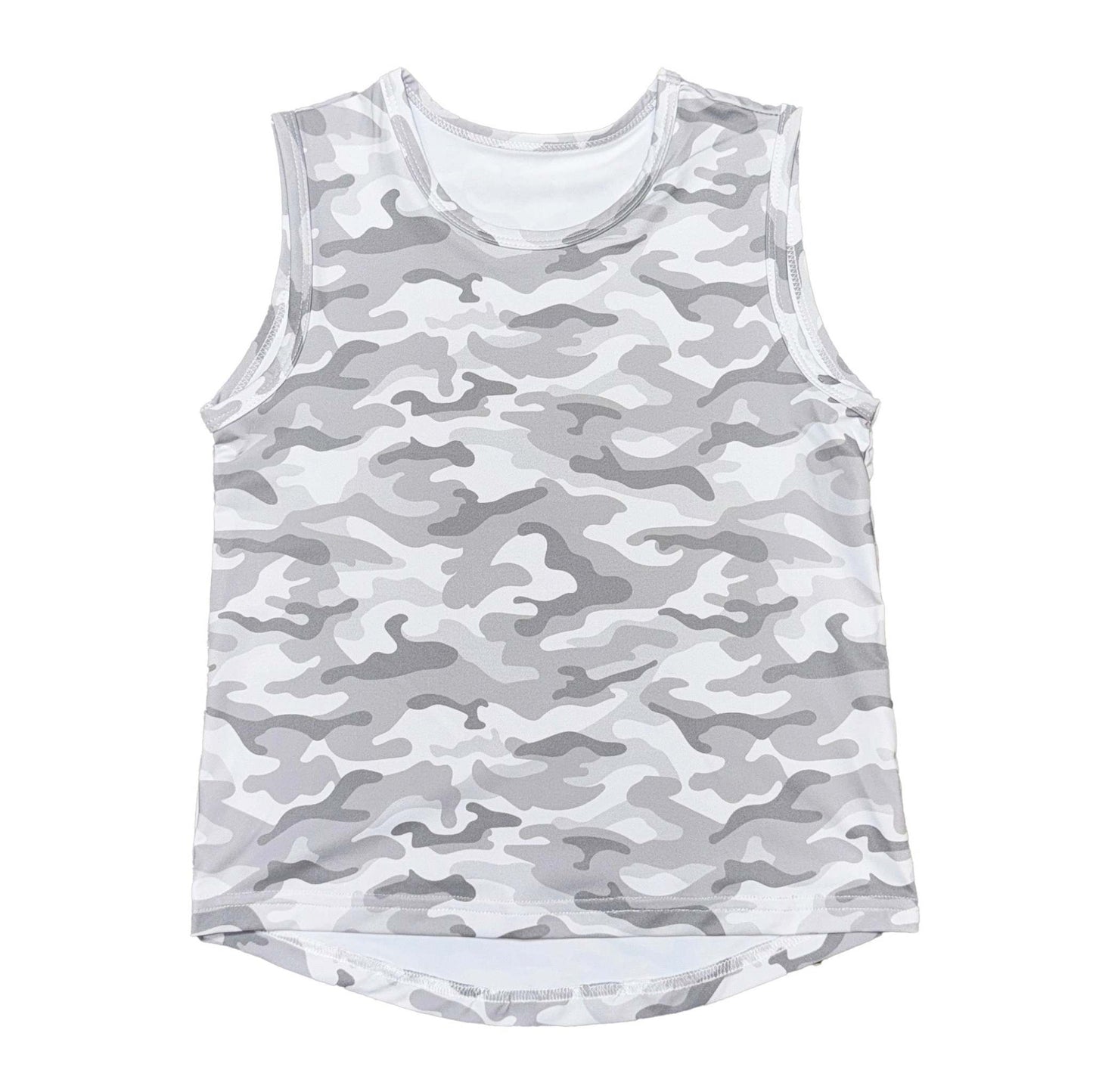 Camo High Low Tank, front view