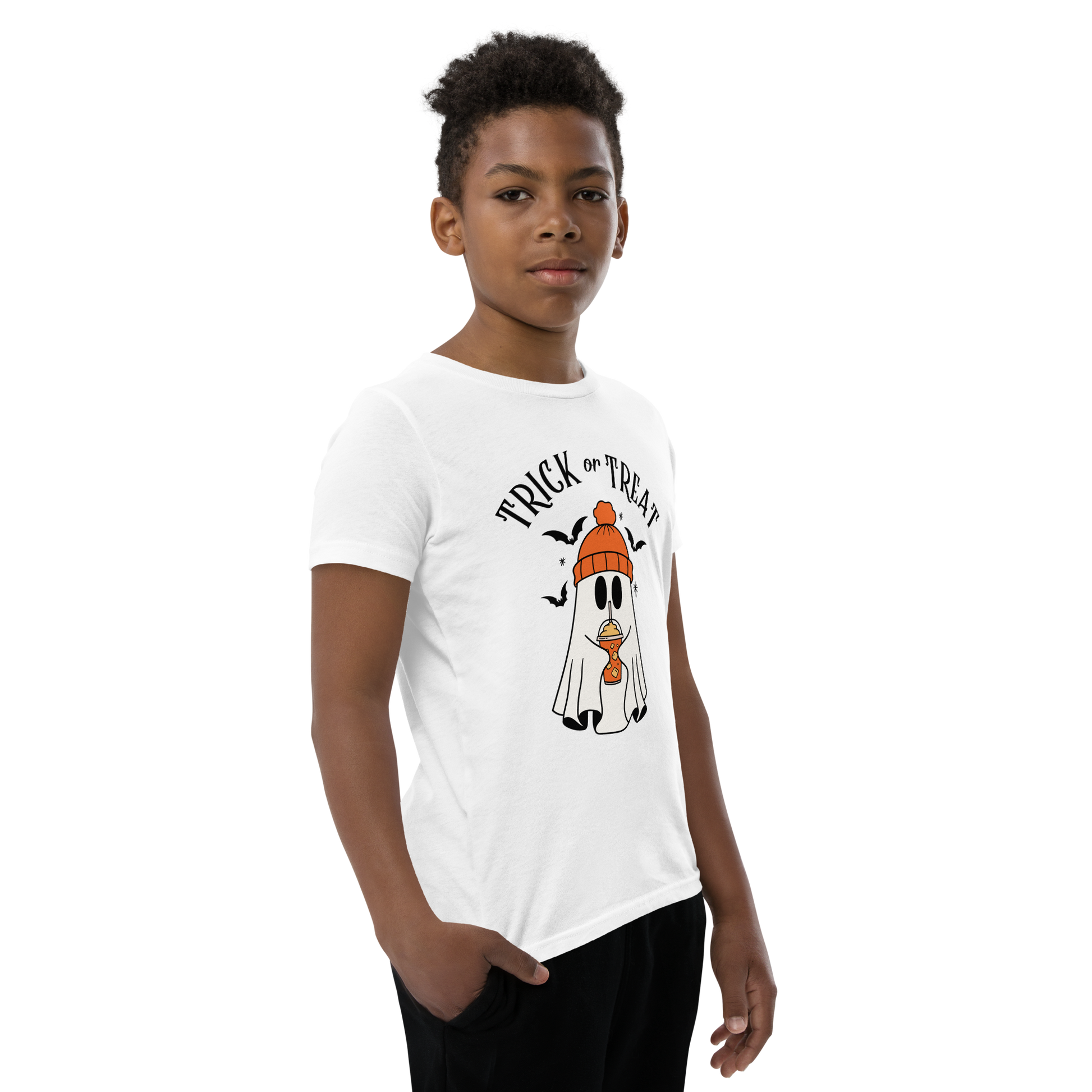 Pumpkin Spice Latte Kids Halloween Tee