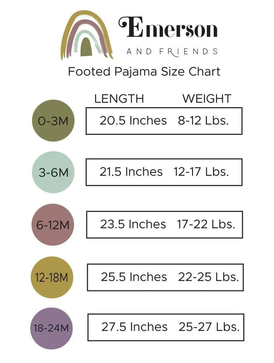 Rainbow Bamboo Footed Romper Pajama