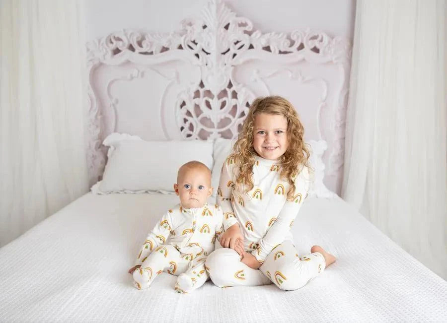 Rainbow Bamboo Toddler Pajamas