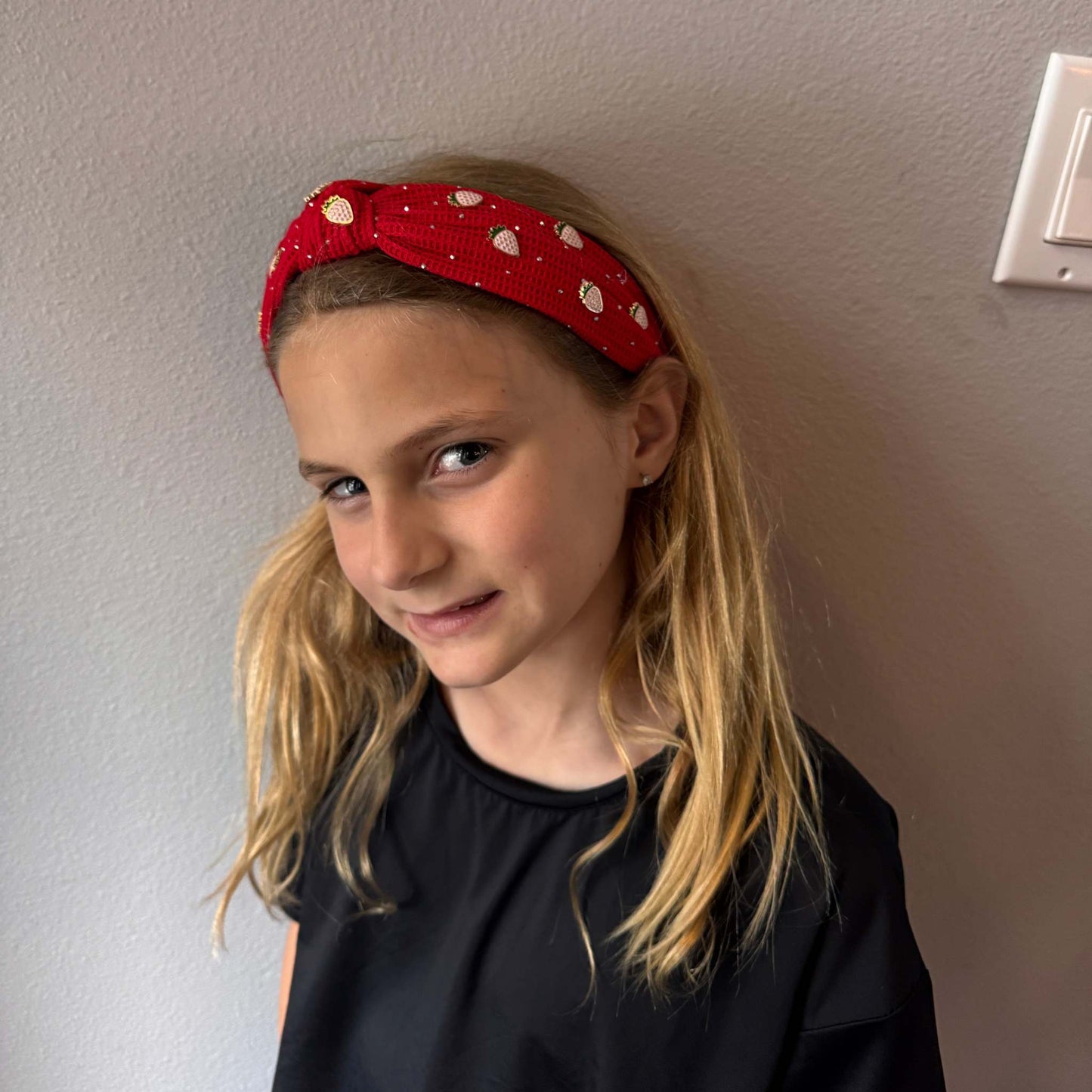 Red Strawberry Headband