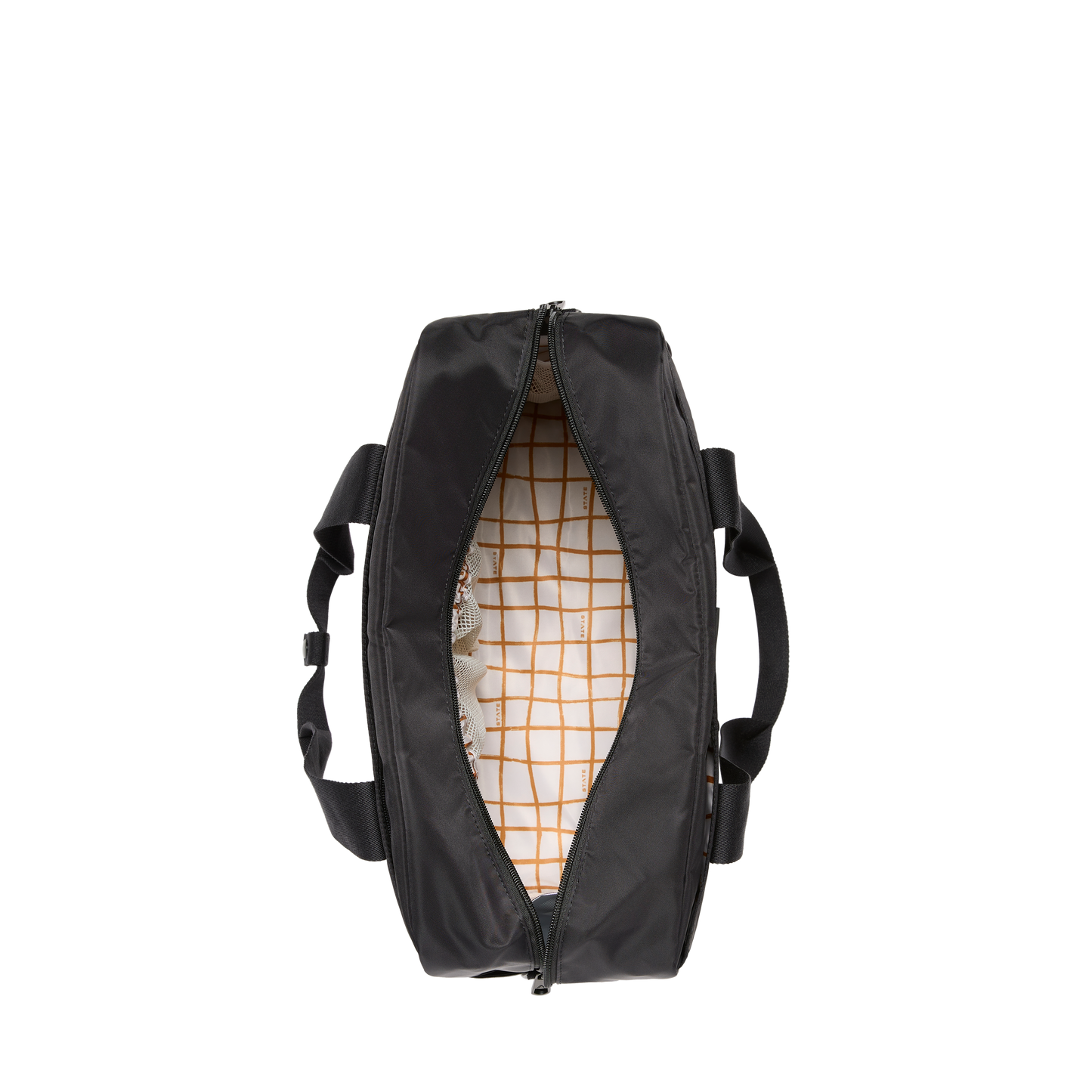 Jordan Diaper Tote in Black, on stroller