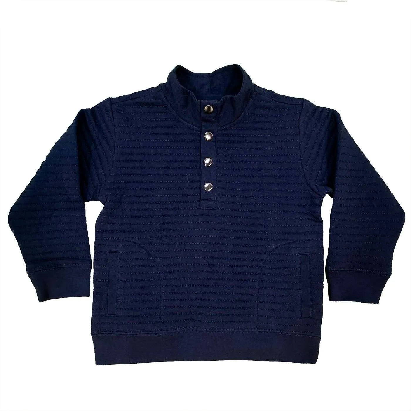 Saltwater Boys Company - Lanier Quilted Pullover - Navy