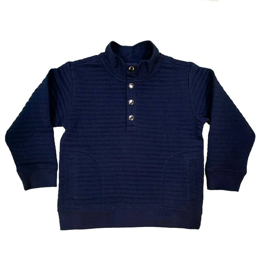 Saltwater Boys Company - Lanier Quilted Pullover - Navy
