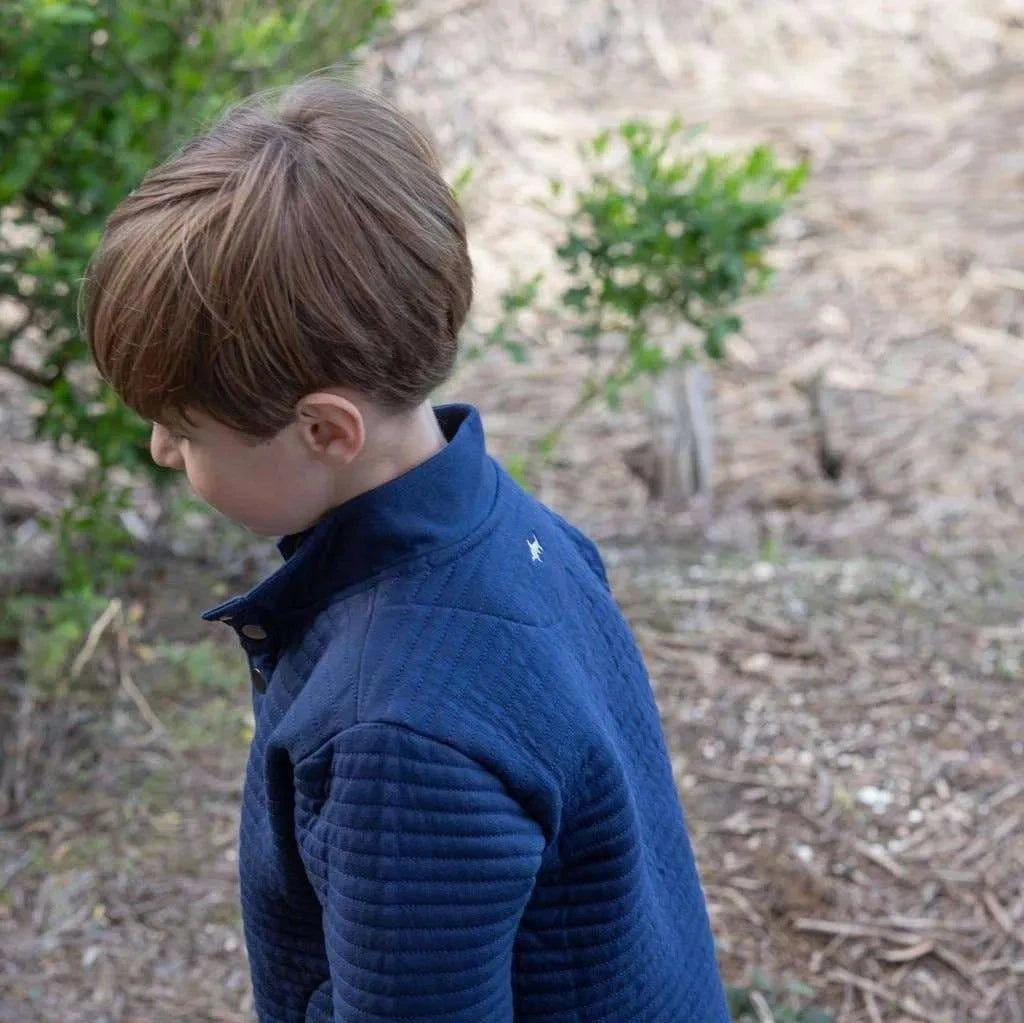 Saltwater Boys Company - Lanier Quilted Pullover - Navy