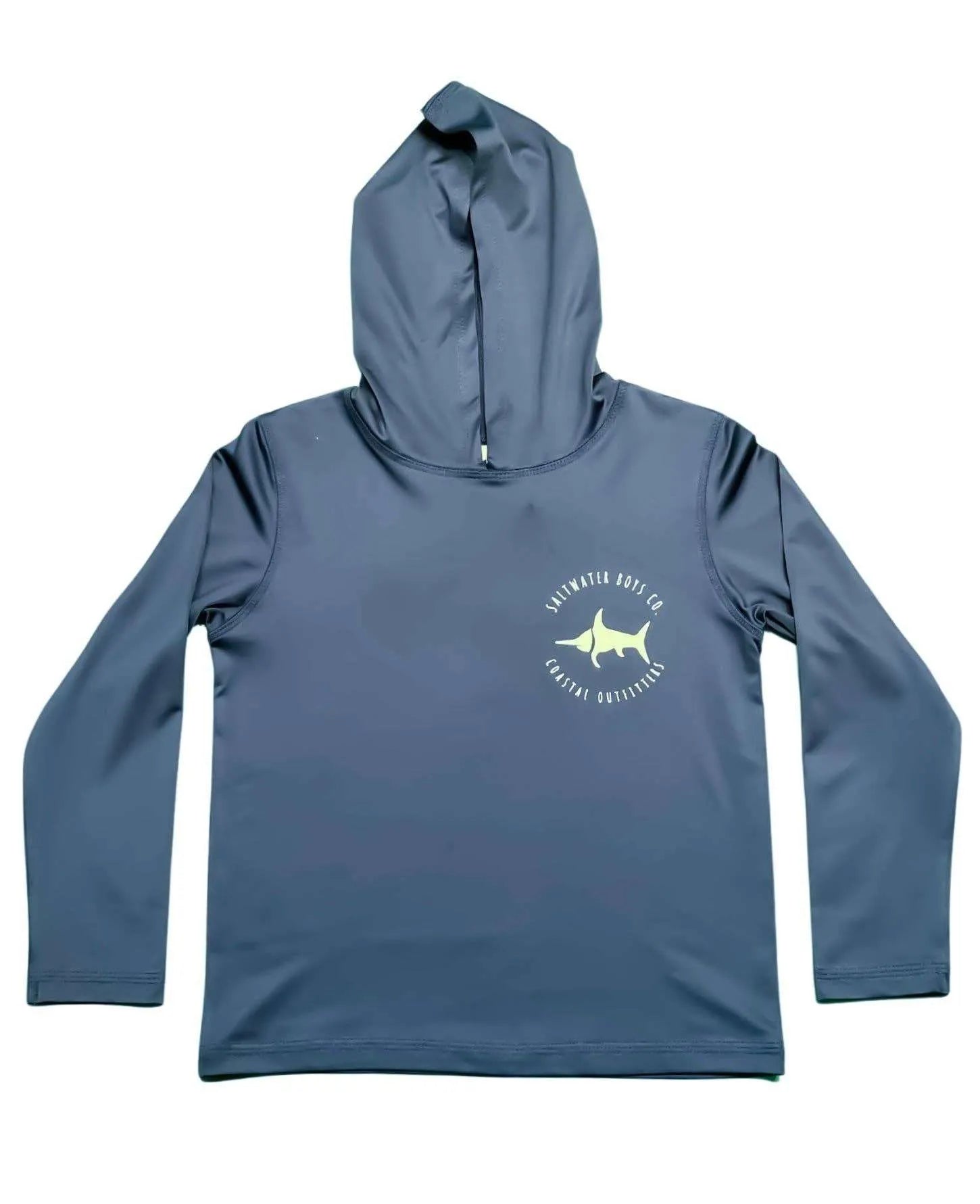 Saltwater Boys Company - UPF 50+ Hoodie Navy Boys Style