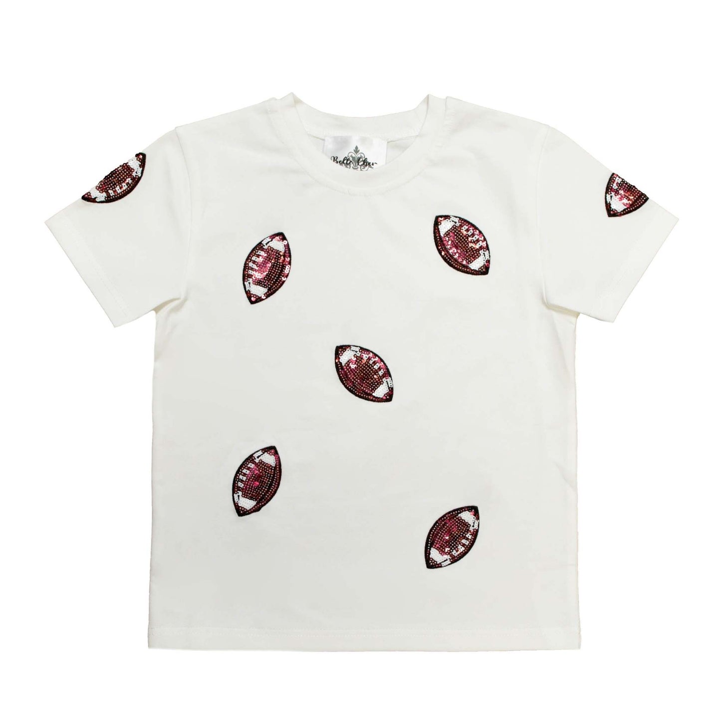 Sequin Football Youth Tee