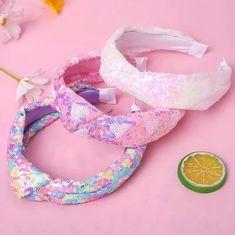Sequin Knotted Headbands