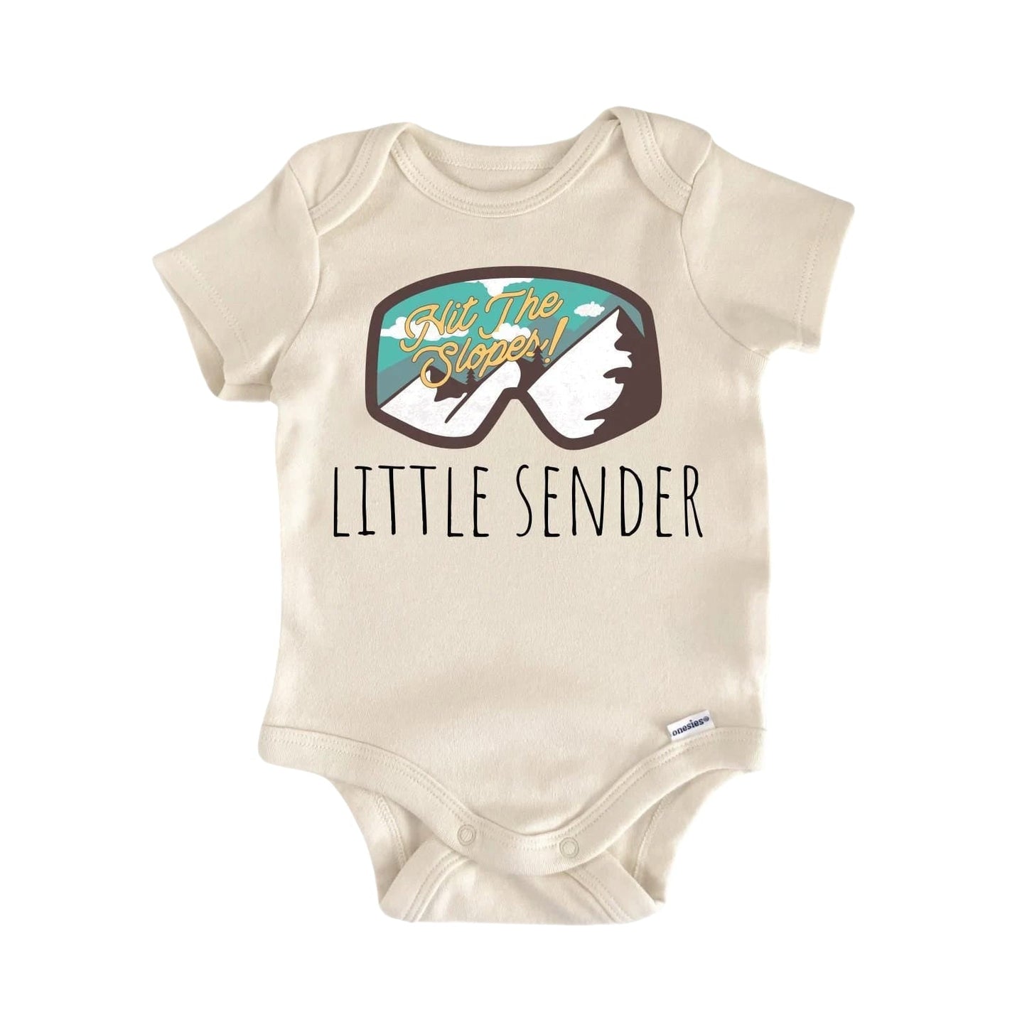 Snowboard Sender Newborn Baby Onesie® Bodysuit