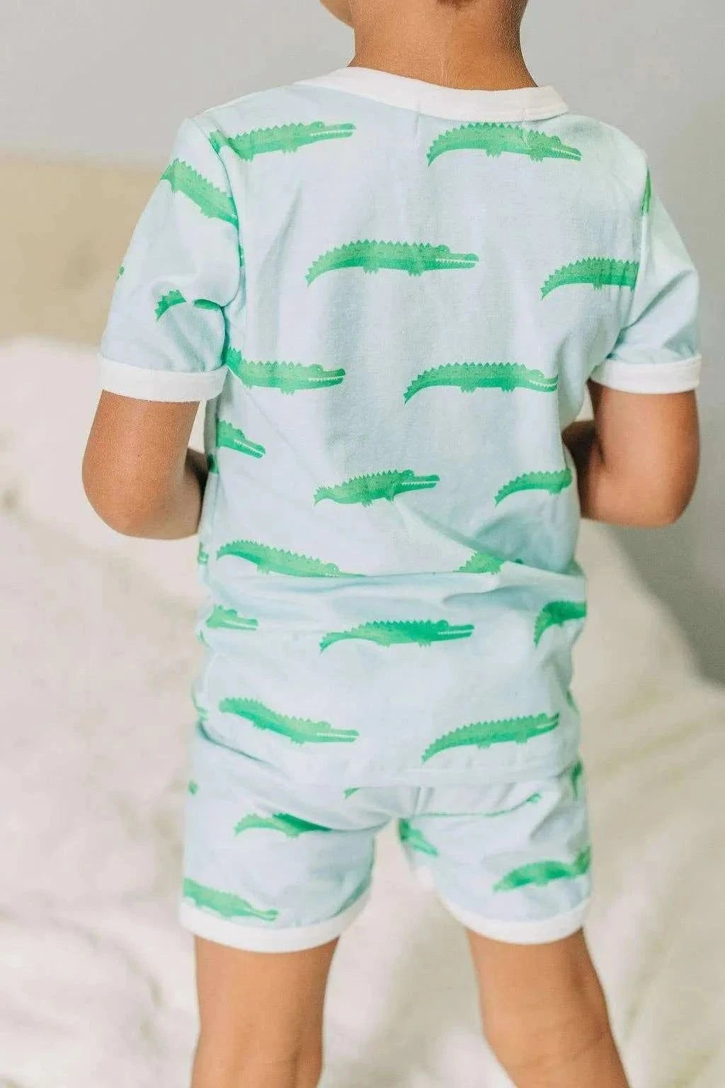 Alligators Lounge Set pajamas full length view