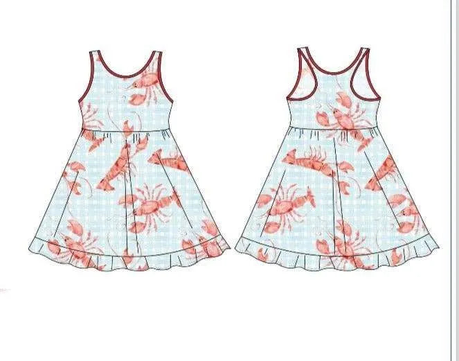Sweet Bay Clothing - Crawfish Racerback Twirl Dress