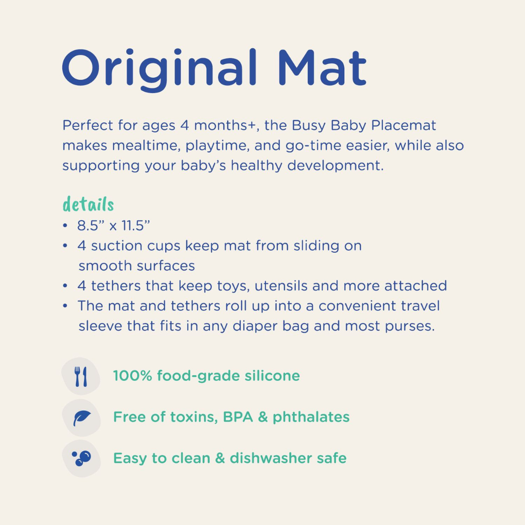 Busy Baby Mat with Toy Straps SPEARMINT