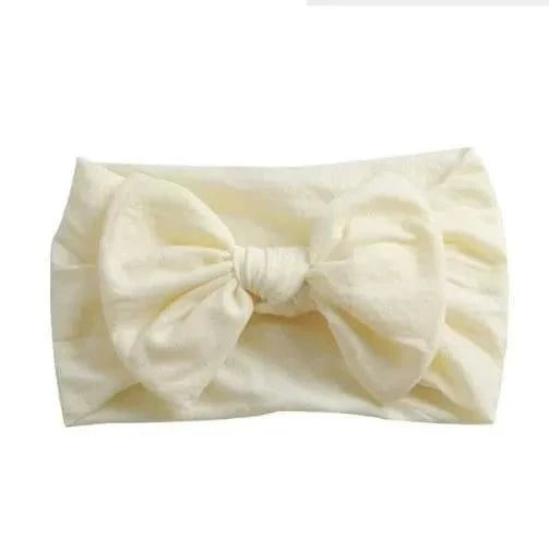 Wide nylon headband flat lay view