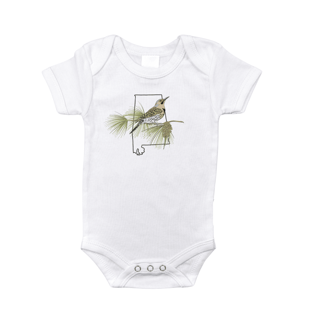 Alabama Pine Baby Onesie
