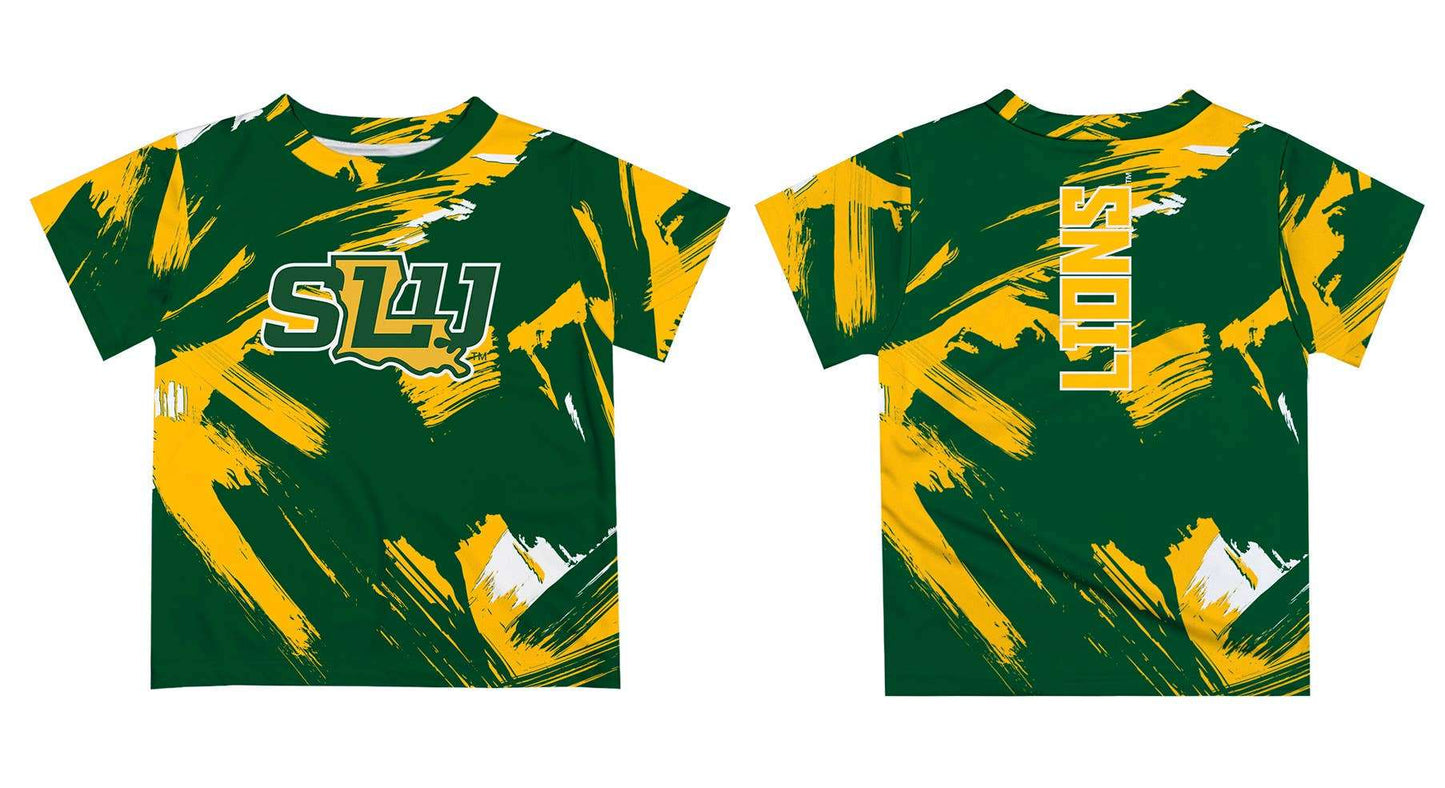Vive La Fete - Southeastern Louisiana Lions Gold T-Shirt Paint Brush