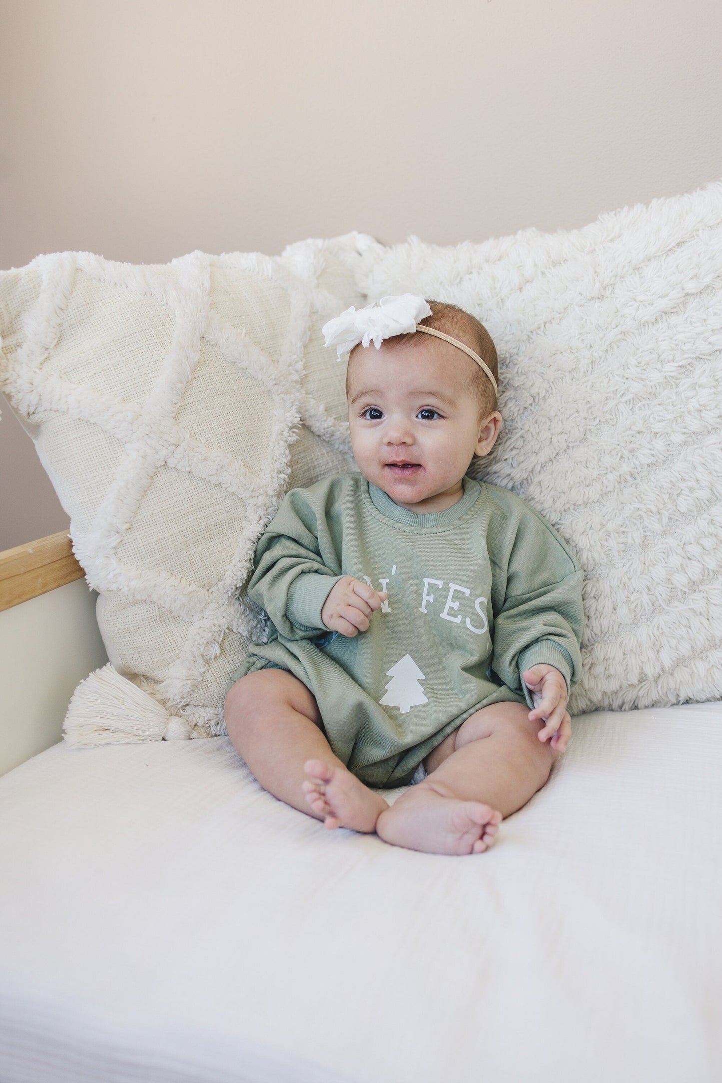 Feelin' Festive Christmas Sweatshirt Romper