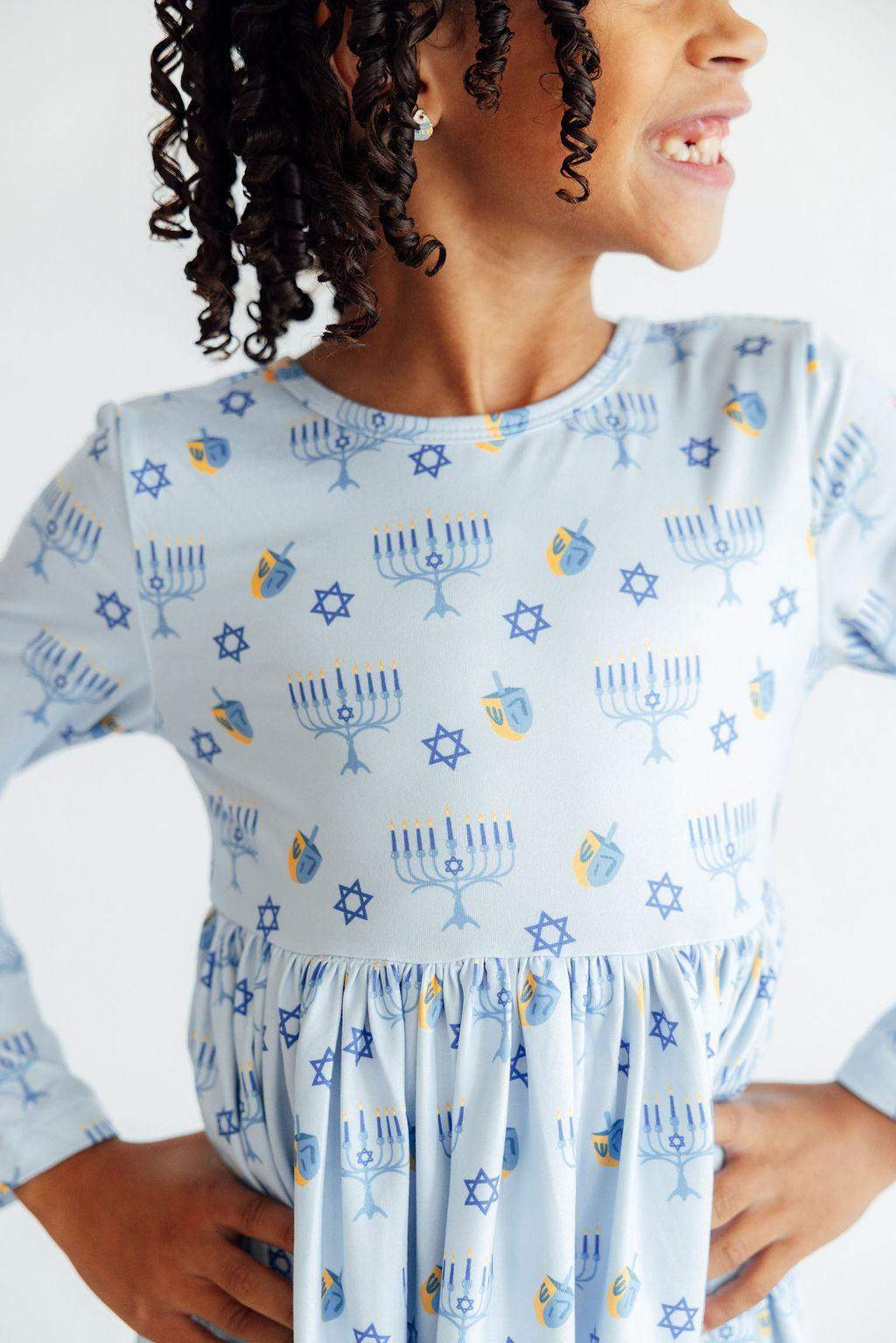 Dreidel Darling L/S Pocket Twirl Dress