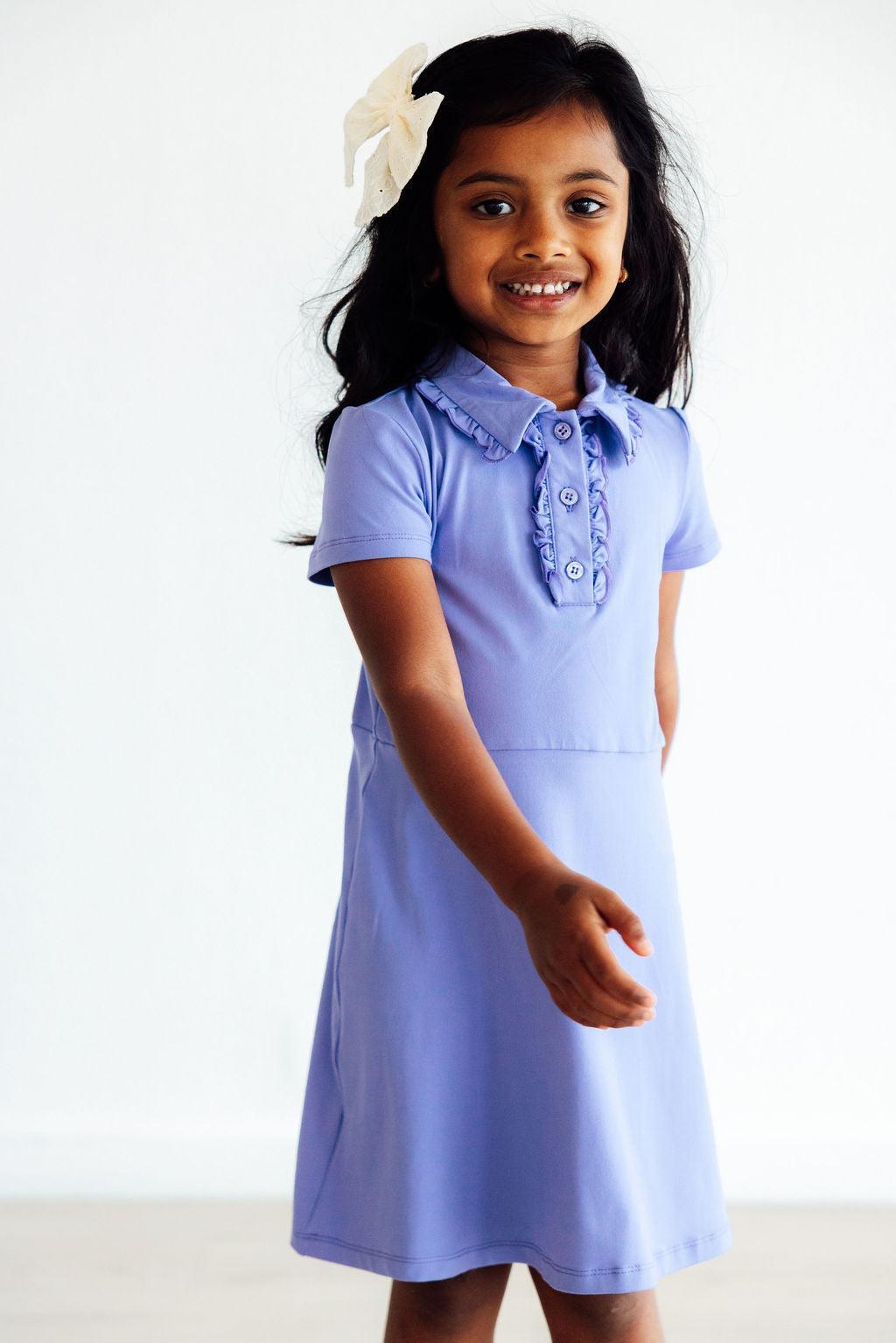Periwinkle S/S Polo Dress