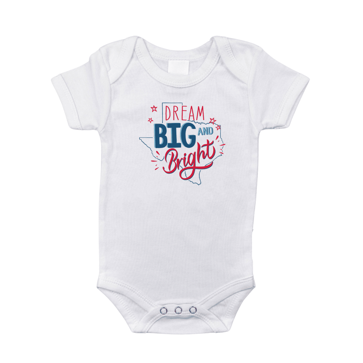 Texas Dream Big and Bright Baby Onesie
