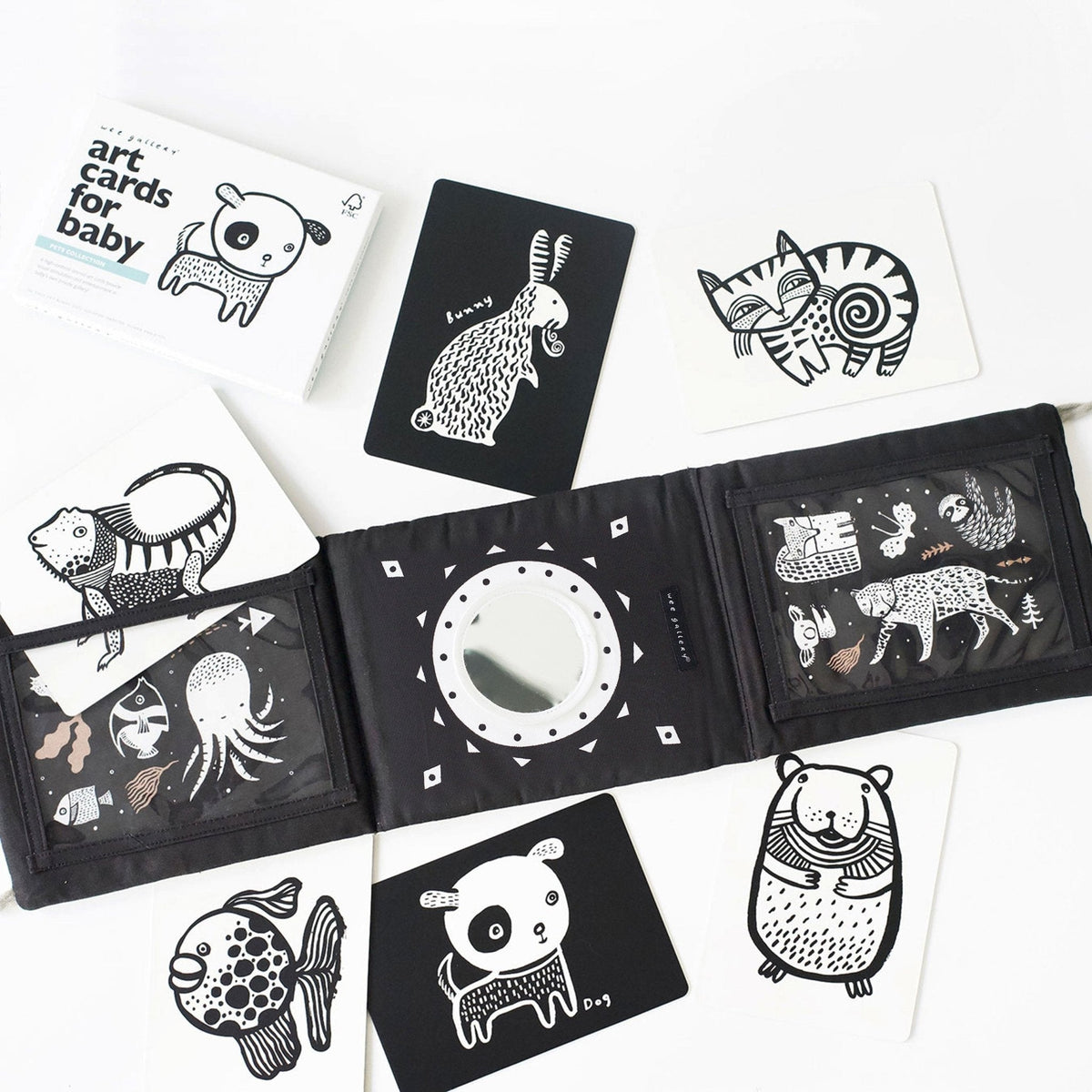 Baby Tummy Time Gallery with Mirror Gift Set