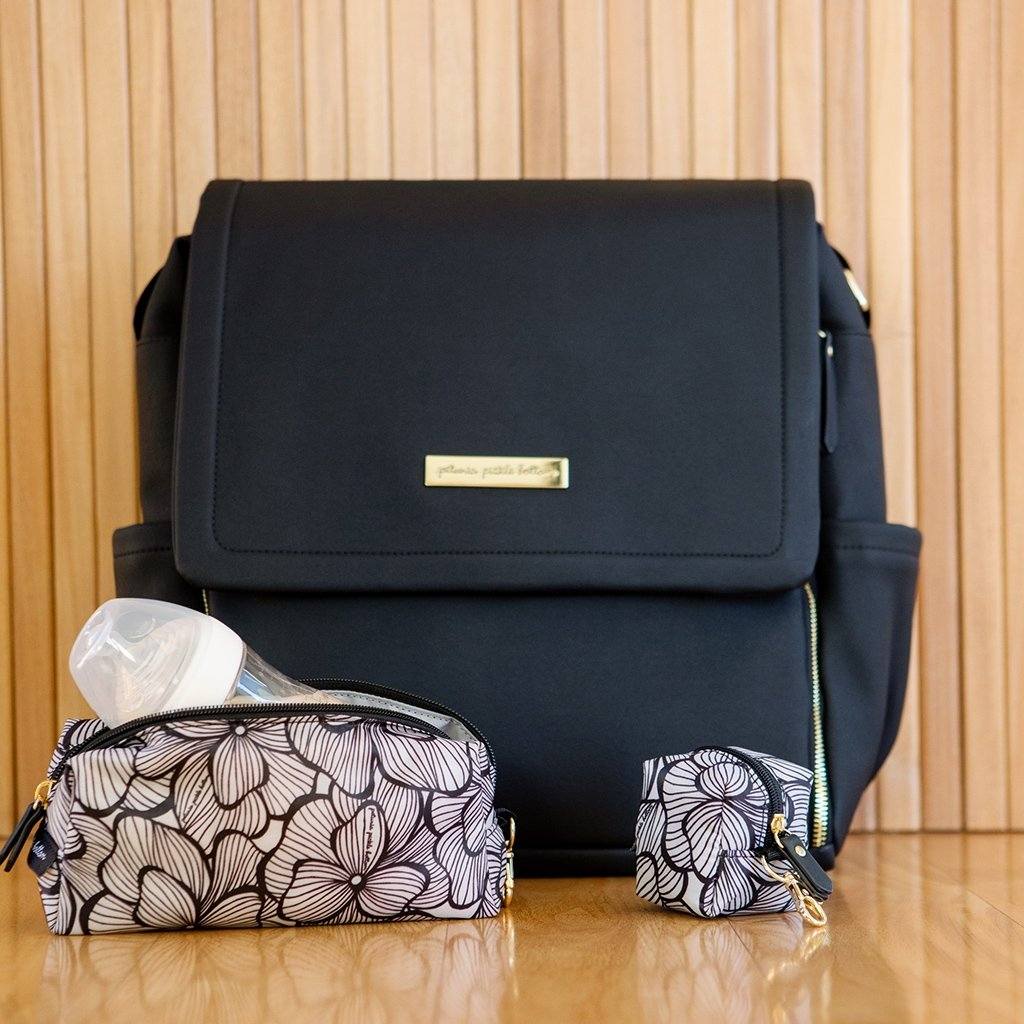 Petunia Pickle Bottom Black Matte Leatherette - Boxy
