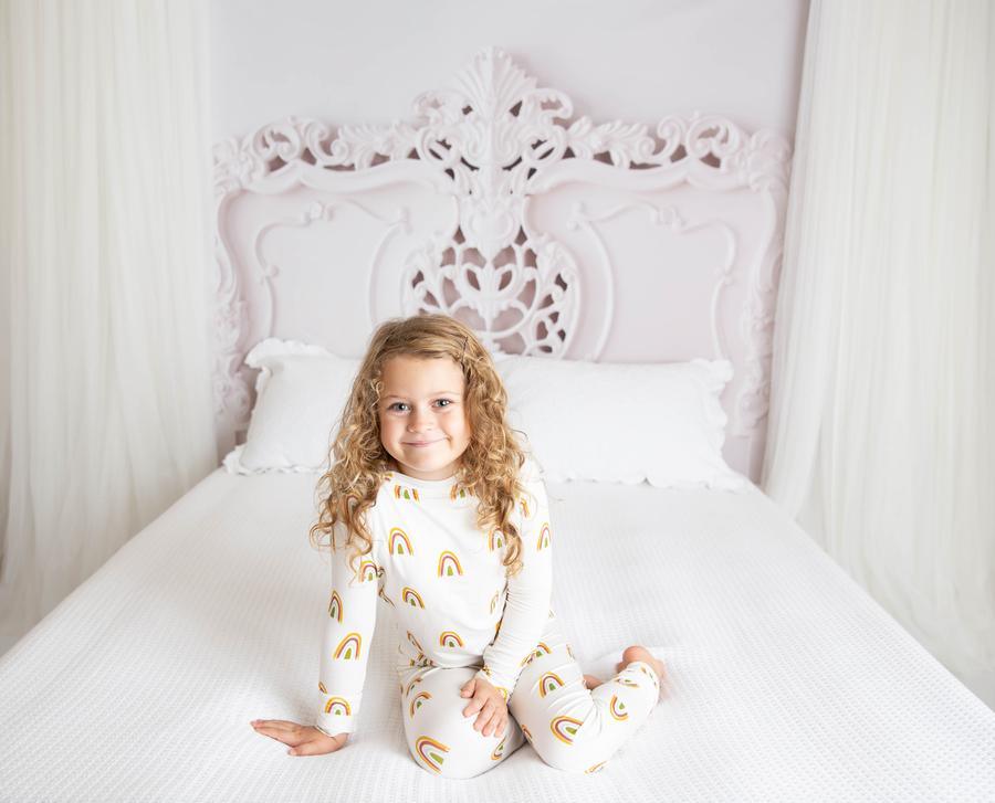 Rainbow Bamboo Toddler Pajamas