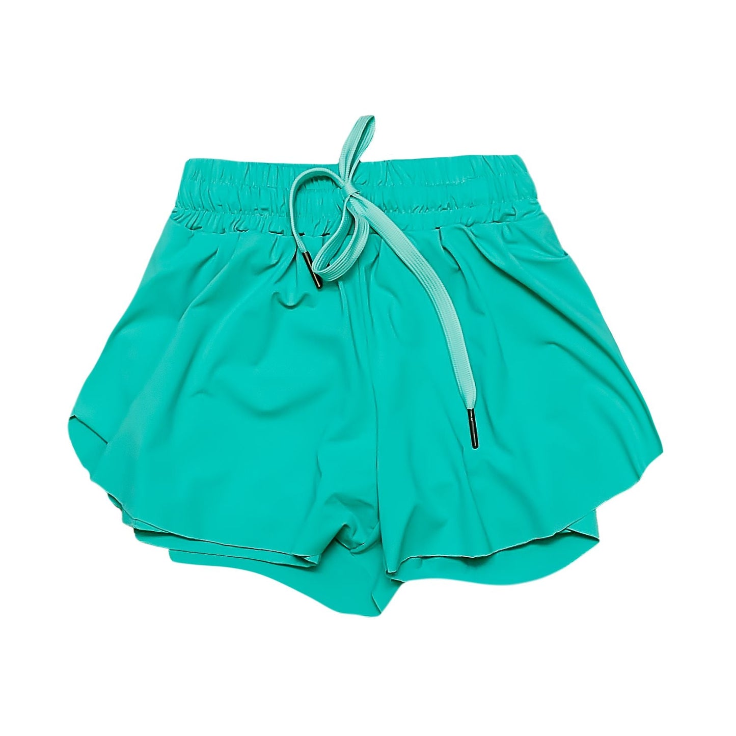 Teal Butterfly Kid Shorts