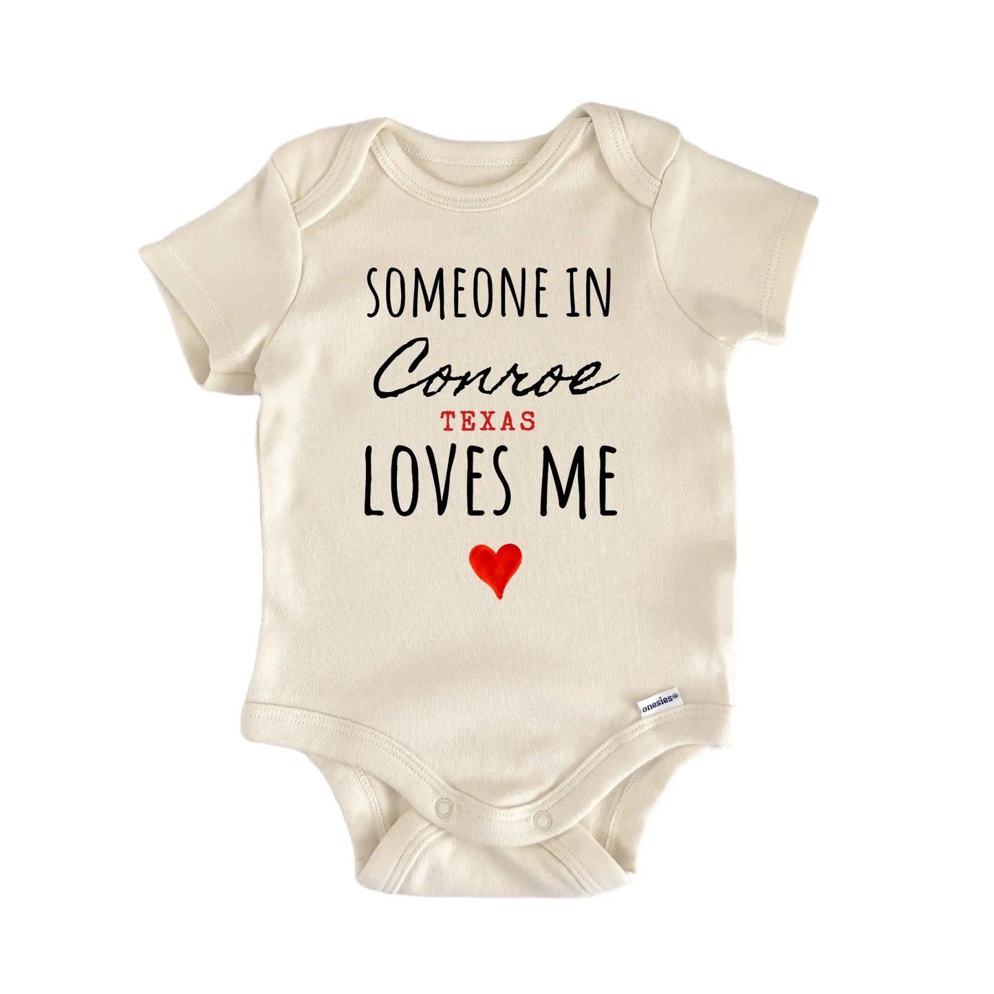 Conroe Texas Baby Gift Baby Bodysuit