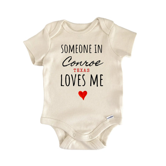Conroe Texas Baby Gift Baby Bodysuit