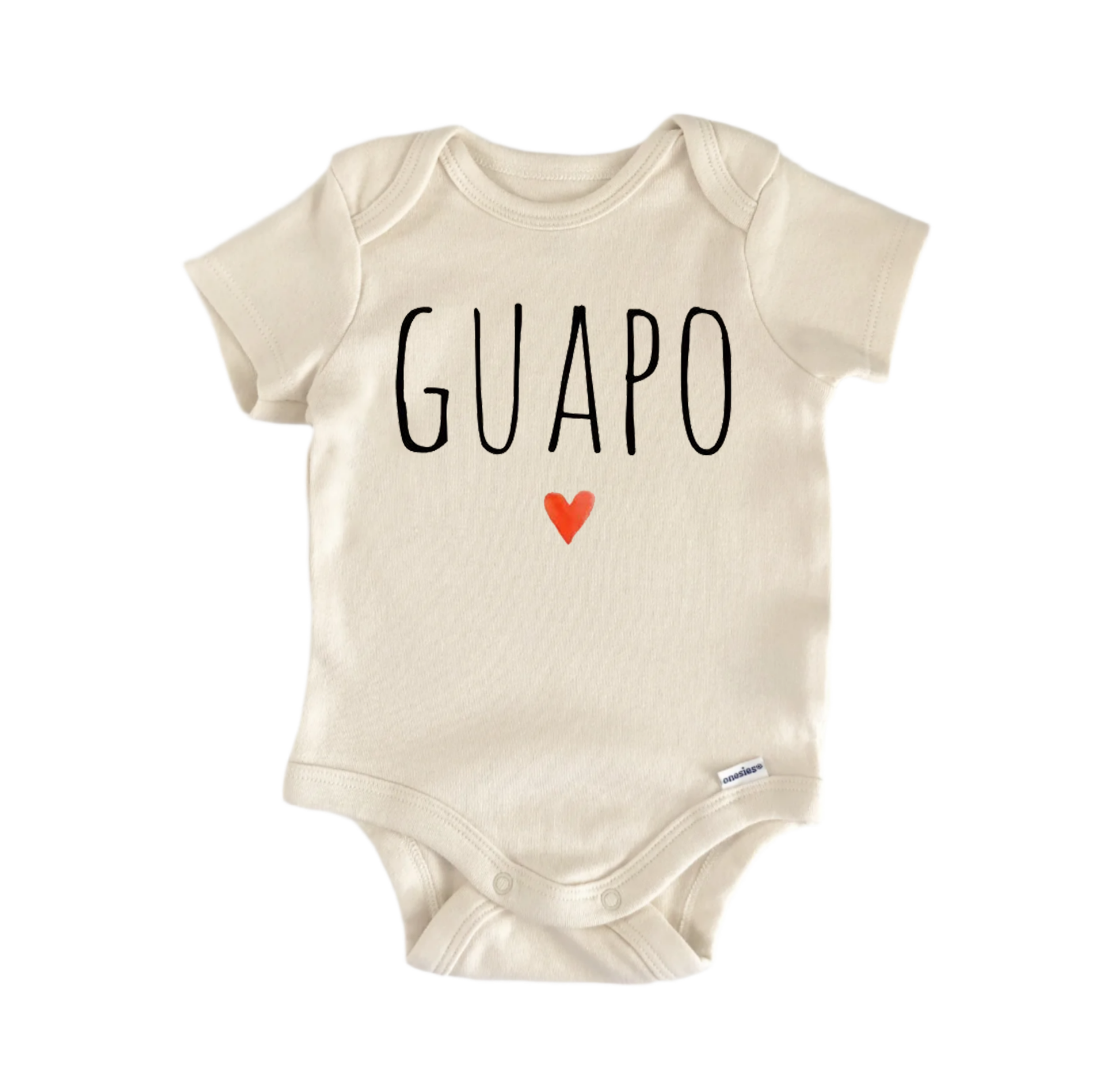 Guapo Spanish Mexican newborn baby onesie front view