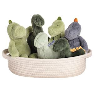 Mini dino buddies plushies front view